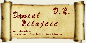 Daniel Milojčić vizit kartica